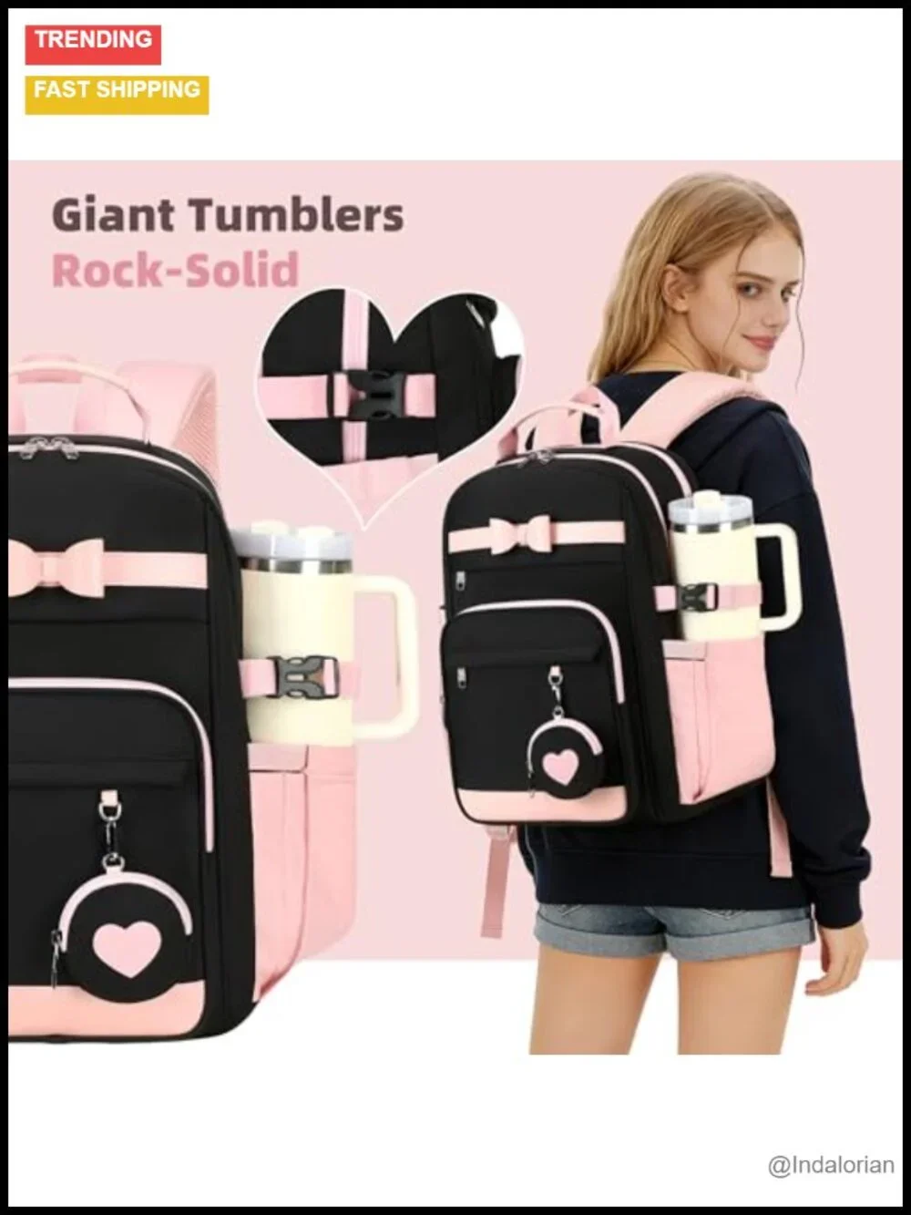 Laptop Backpack Set with Lunch Bag & Pencil Case, 17